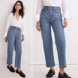 Madewell Perfect Vintage Wide Leg Jeans Pant High Rise NWT Denim Blue Casual 33